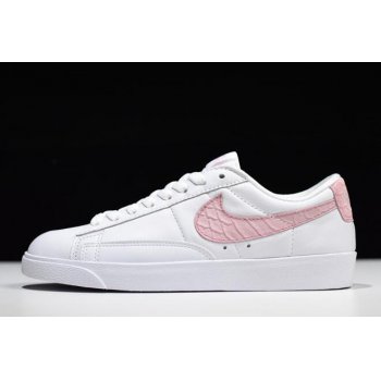 WoNike Blazer Low SE PRM White Pink AA1557-116 Shoes